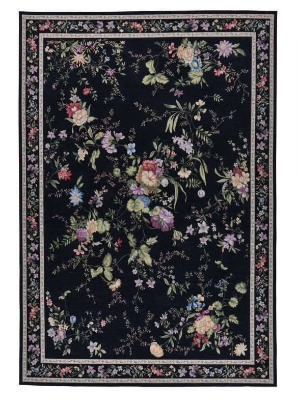 Flomi Sagrini Flachgewebe Blumendesign Teppich Modern