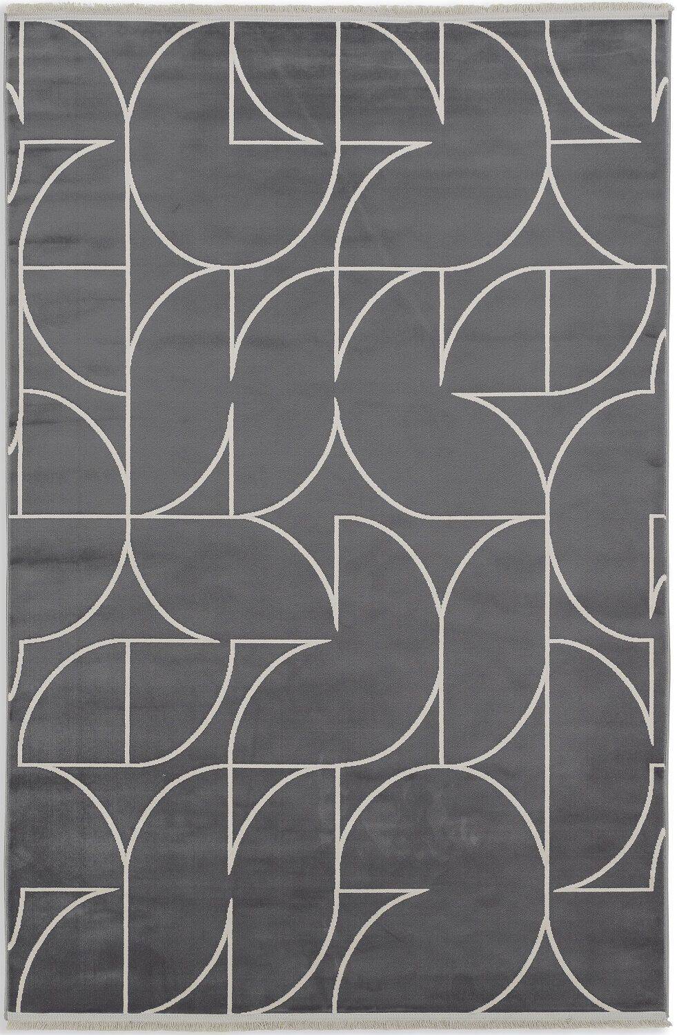 Schöner Wohnen Teppich Magic 6104-222 Flachgewebe anthrazit – Bild 1