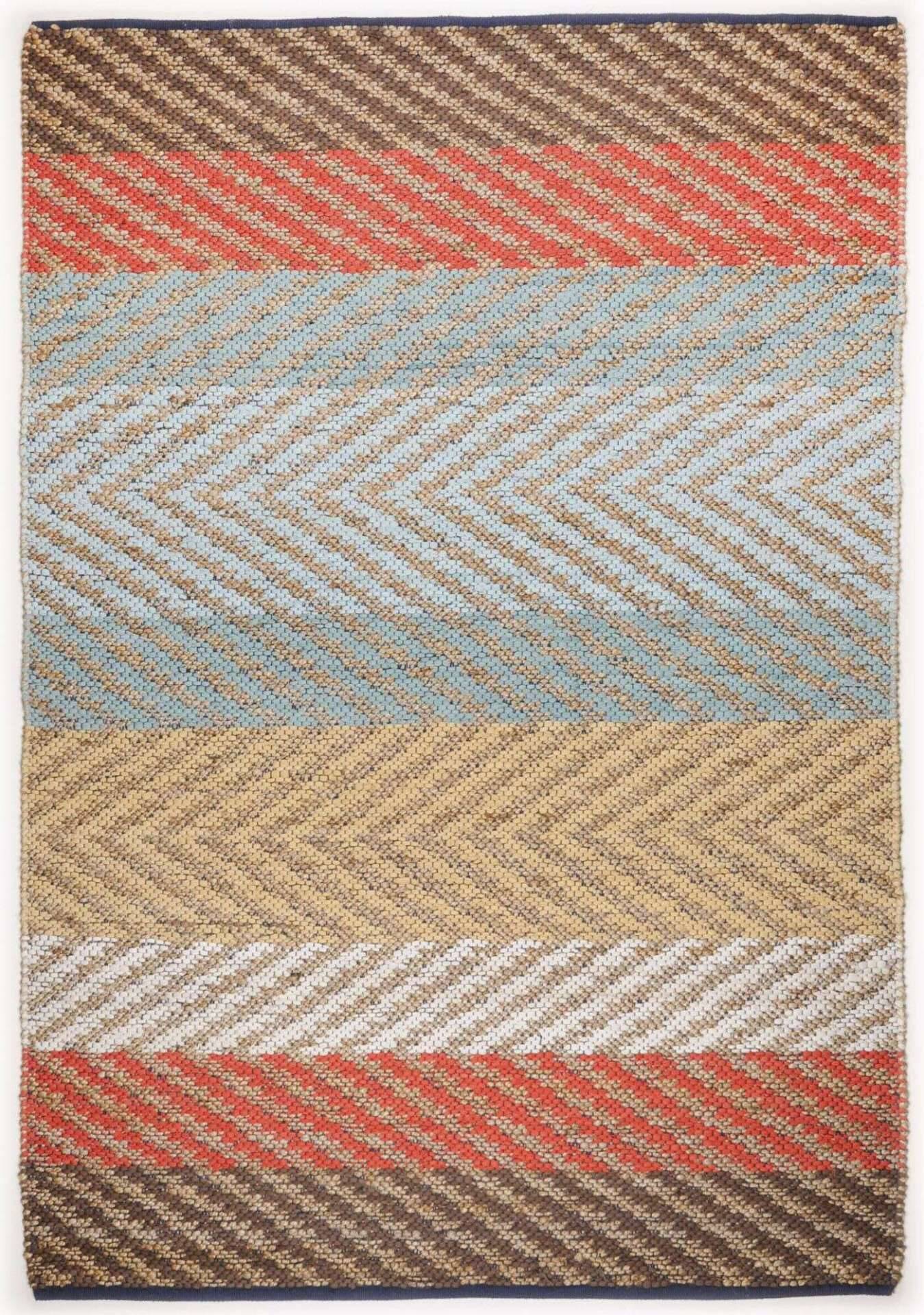 Smooth Comfort pastel Stripes Handwebteppich Teppich Design – Bild 1