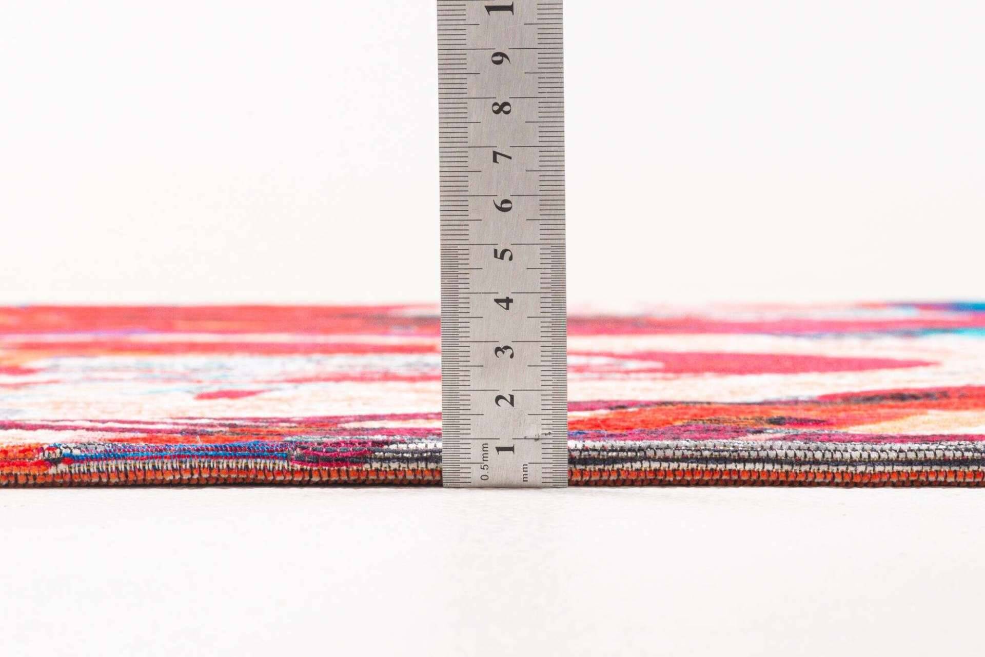Sansibar Flachgewebe Design Teppich Keitum Rund – Bild 8