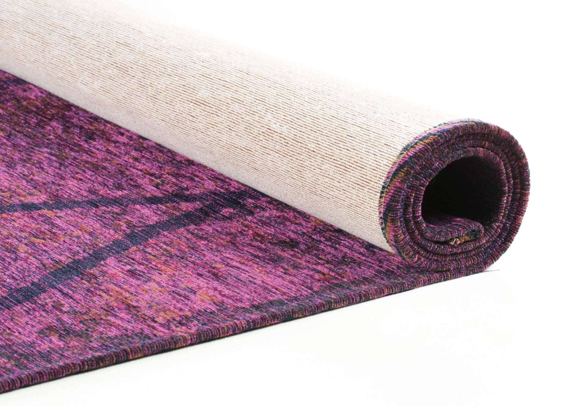 Teppich Fine Lines berry Flachgewebe Flurteppich – Bild 5