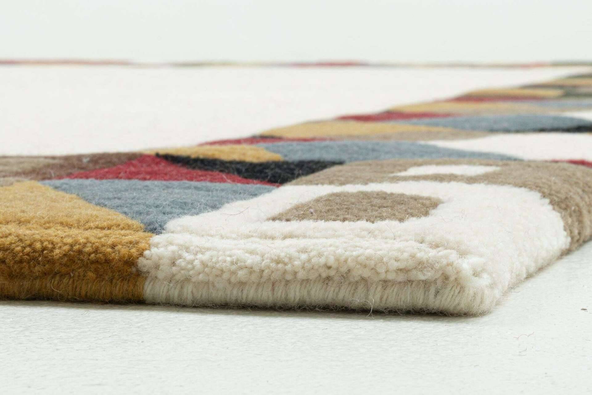 Nepal Teppich Baktapur Elegance Design Handgeknüpft 160x230 cm beige – Bild 2