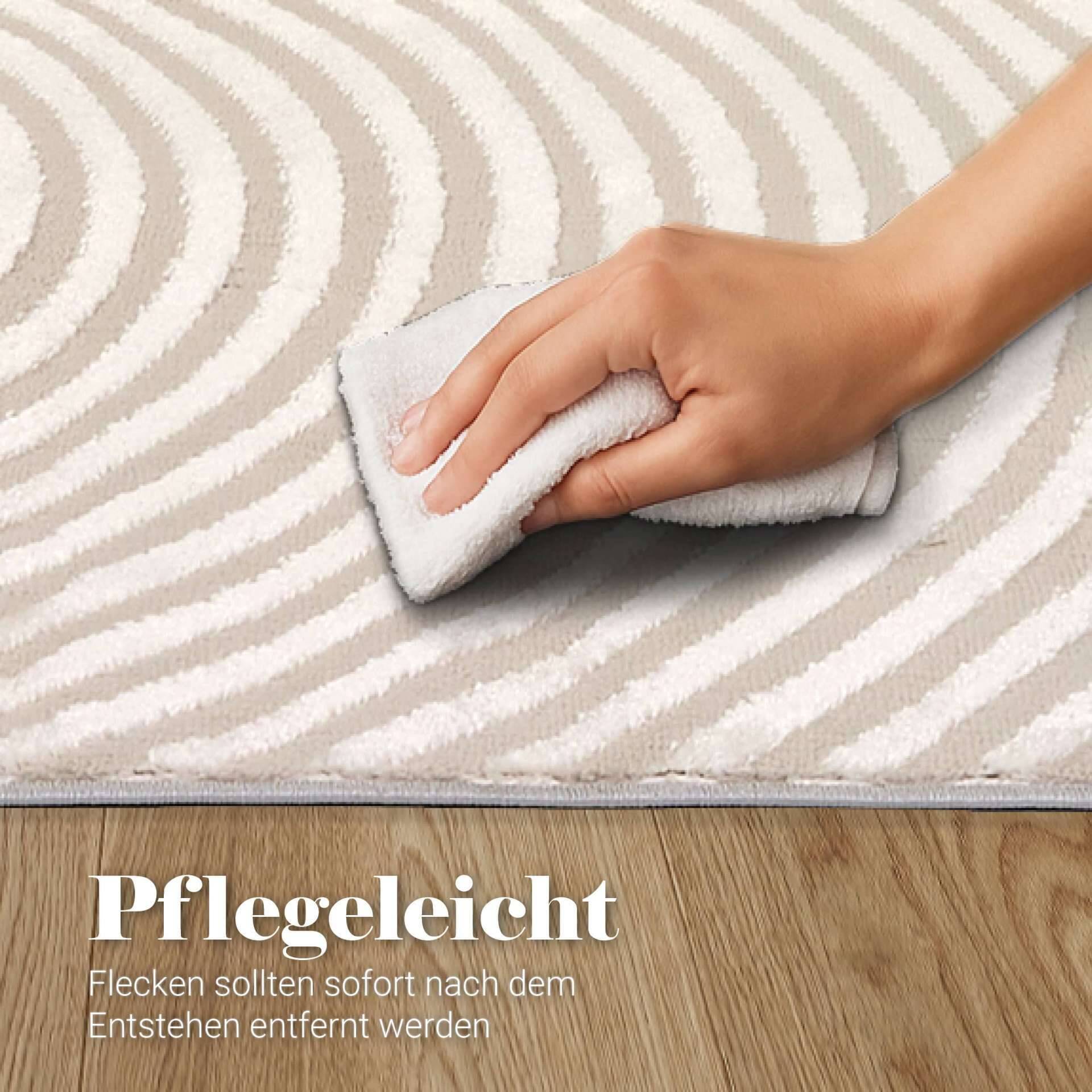Vintageteppich Jules D.253 C. 003 Kringel creme – Bild 5
