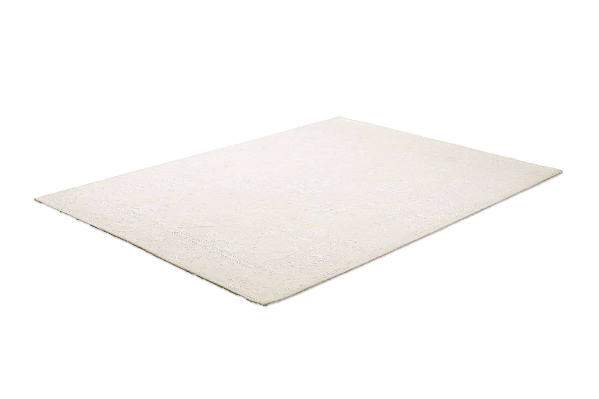 Vintage Teppich Zeeland Modern Handgeknüpft Wolle Viskose beige 160x230 cm – Bild 6