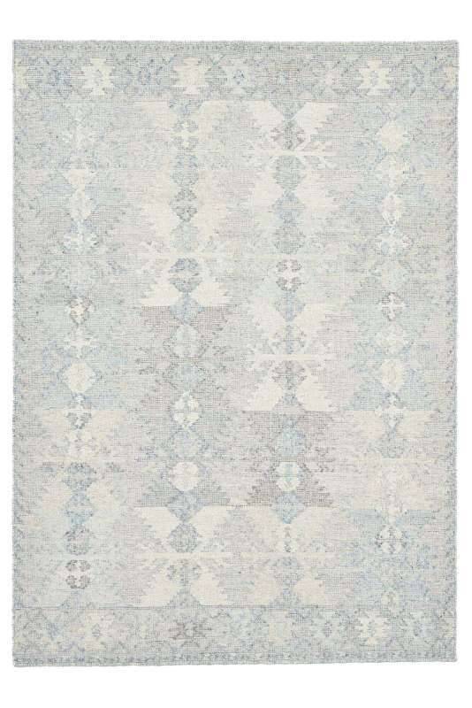 Handwebteppich Zilch Schurwolle Kelim Modern Grau 160x230cm