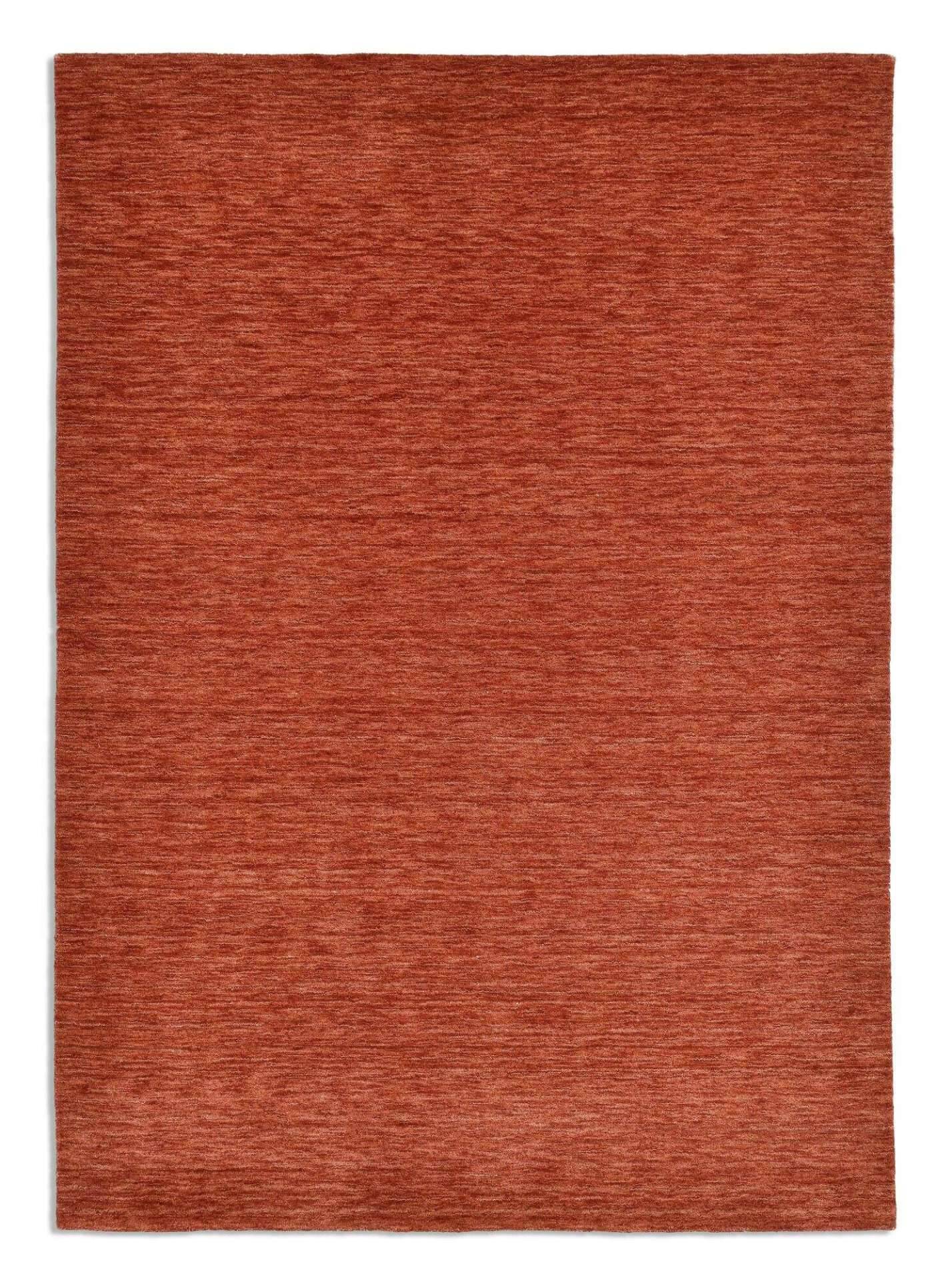 Handwebteppich Holi Schurwolle Naturteppich Teppich uni – Bild 1