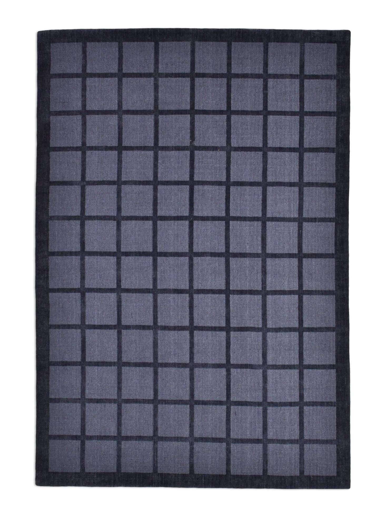 Trend Teppich Taimur 160x230cm Handgearbeitet Schurwolle blau – Bild 1