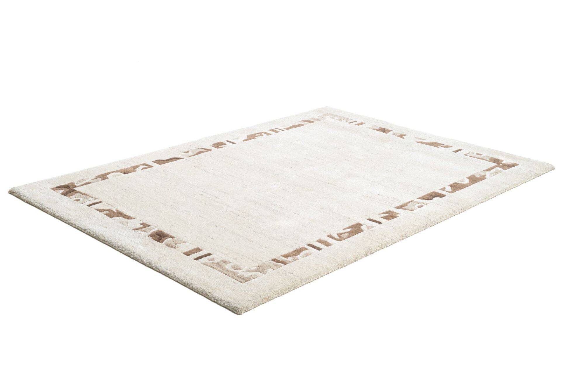Naturteppich Cologne Silk Handgeknüpft beige 160x230cm – Bild 2