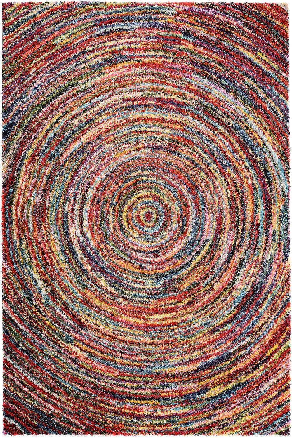 Teppich Sixteen Round Teppich Hochflor Multicolor – Bild 1