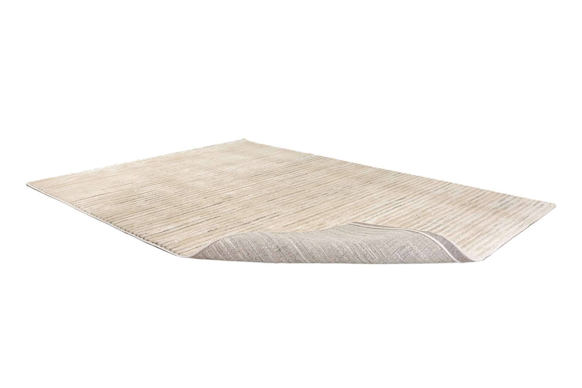Wohnteppich Lou D.253 C. 003 Streifen creme-grau – Bild 5
