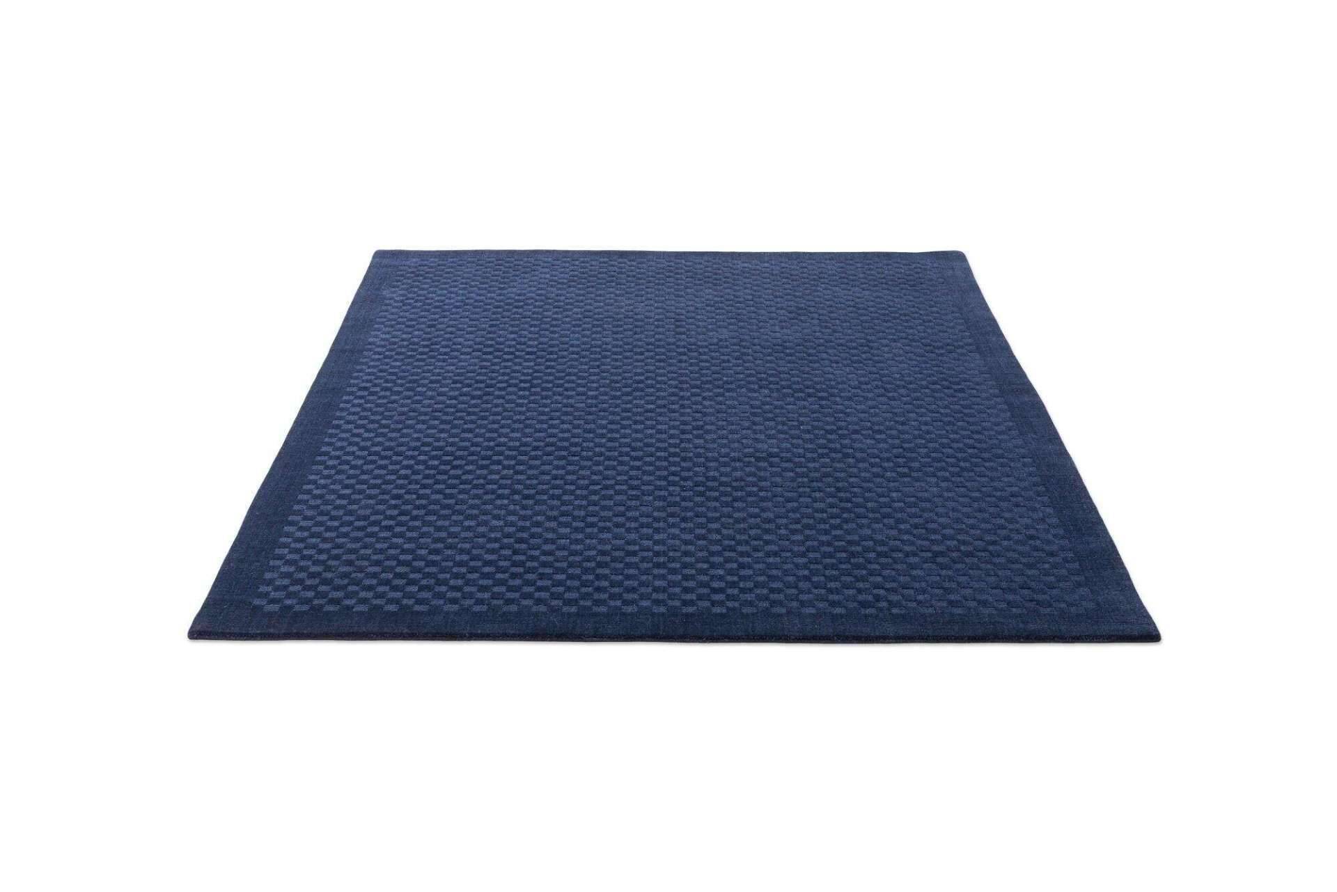 Design Teppich Taimur 160x230cm Handgearbeitet Schurwolle blau – Bild 5