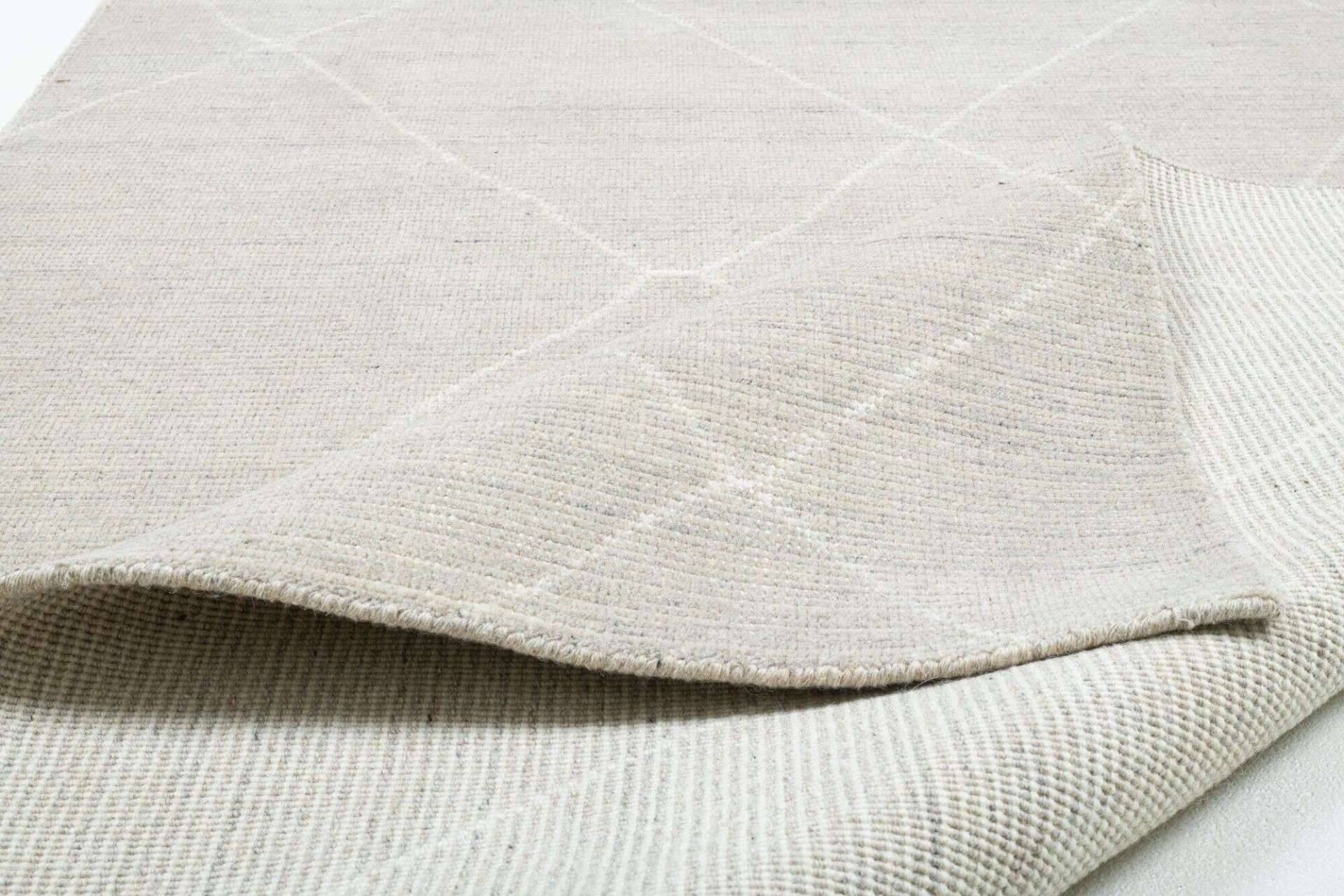 Handwebteppich Zilch Schurwolle Kelim Boho Modern Beige 160x230cm – Bild 7