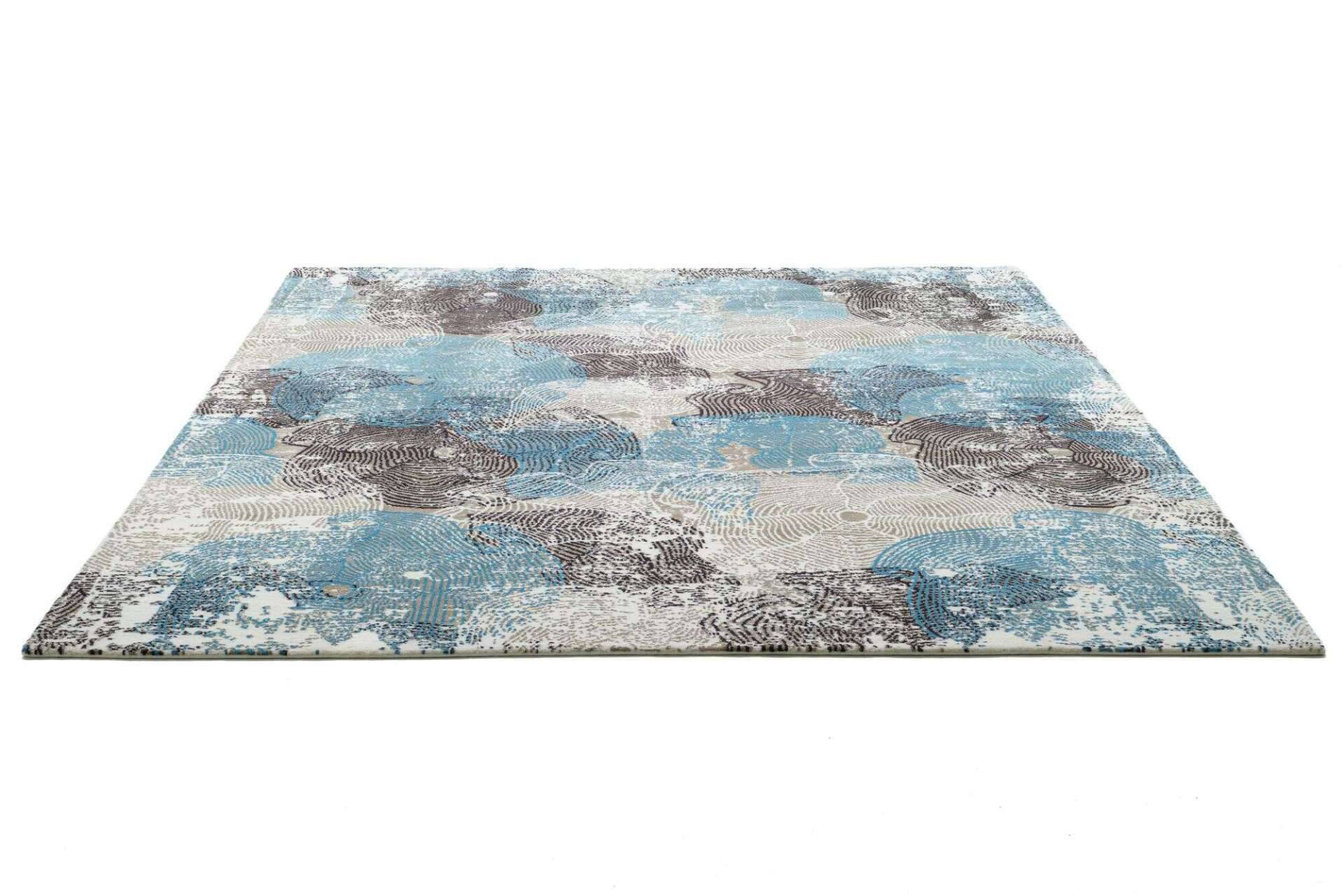 Nepal Teppich Jabu Silk 60 Wolle Seide Design Teppich 245x302cm – Bild 4
