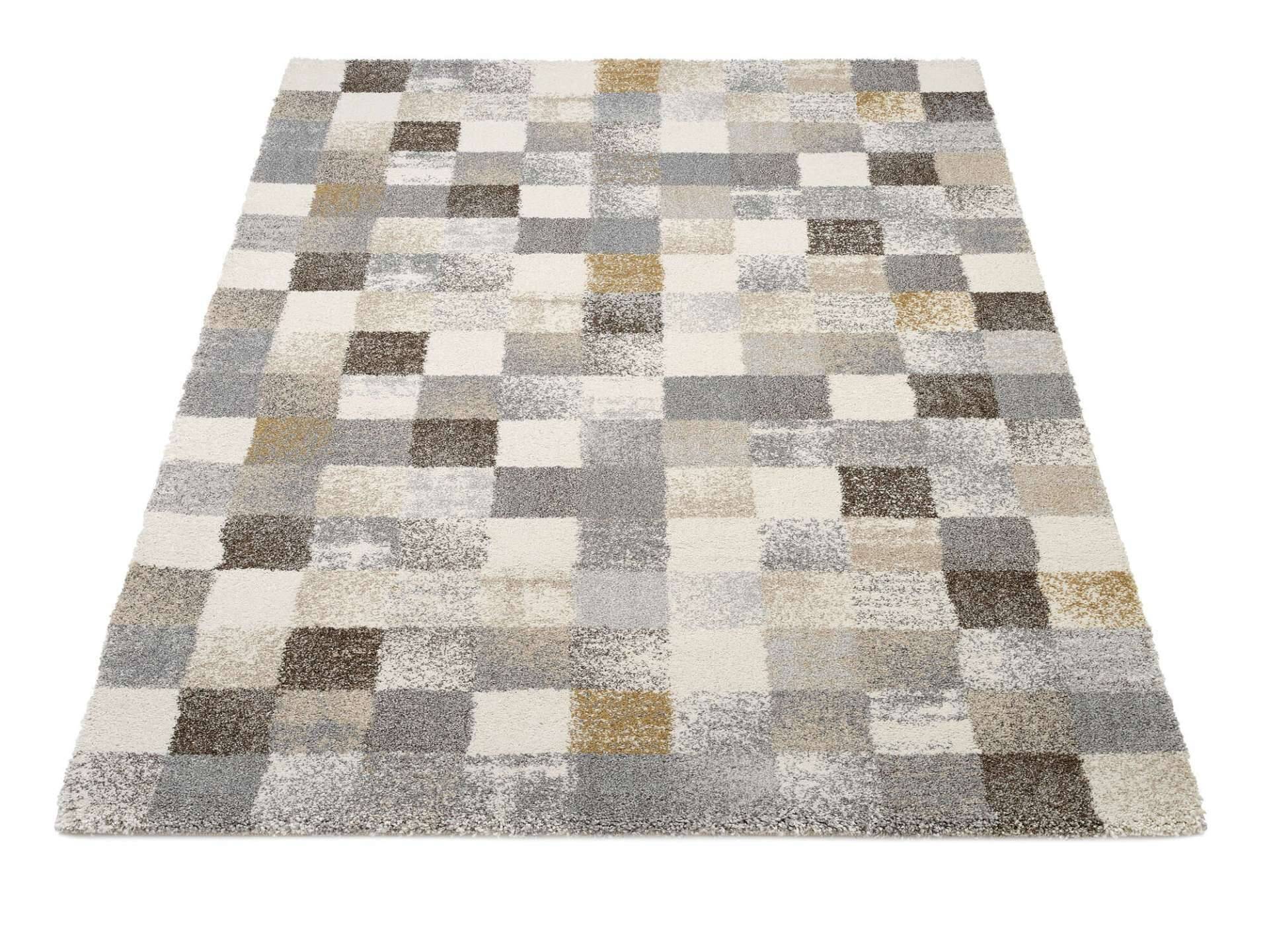 New Villa Squares Teppich Modern Hochflor – Bild 5