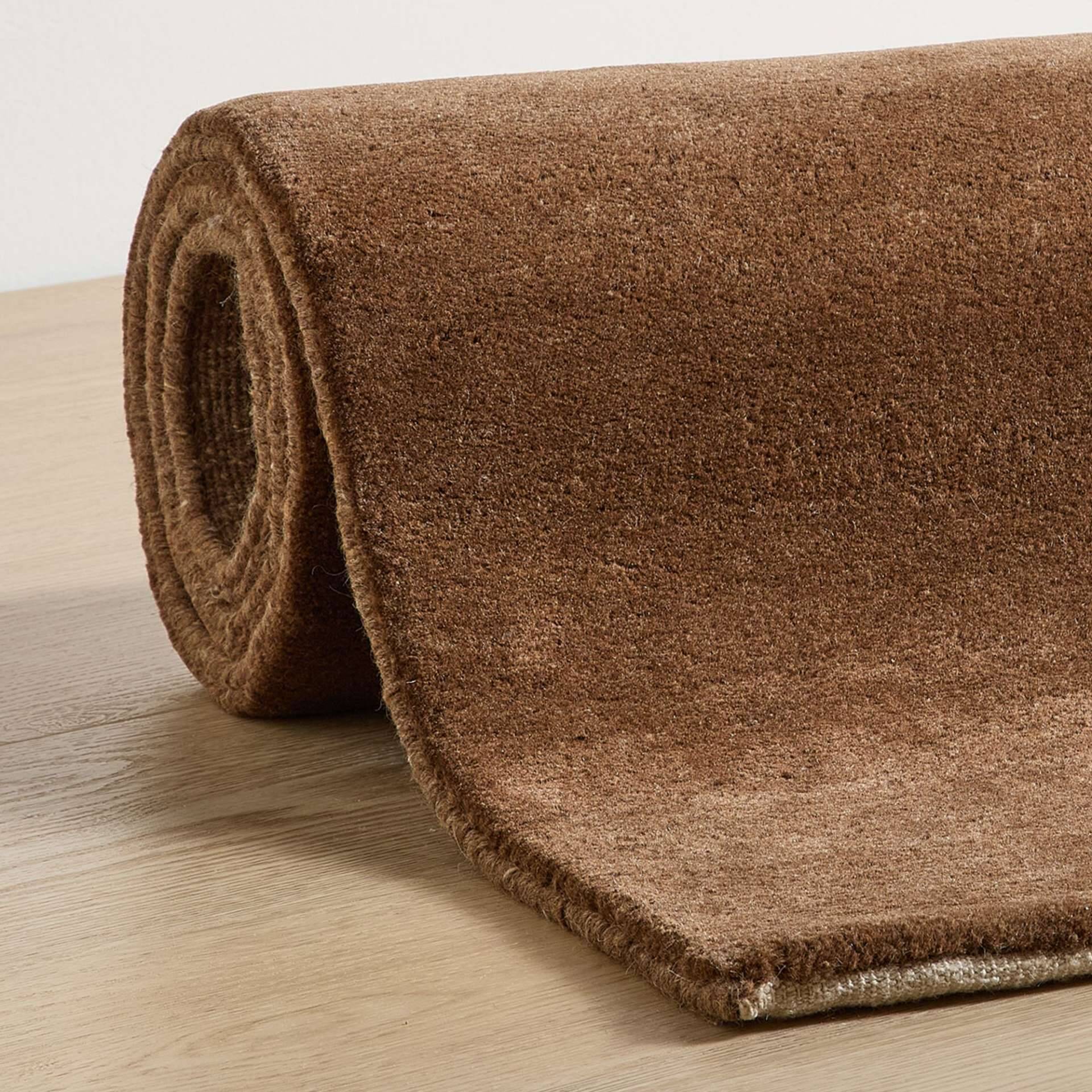 Natur Pur Teppich "Heaven" einfarbig in camel – Bild 3