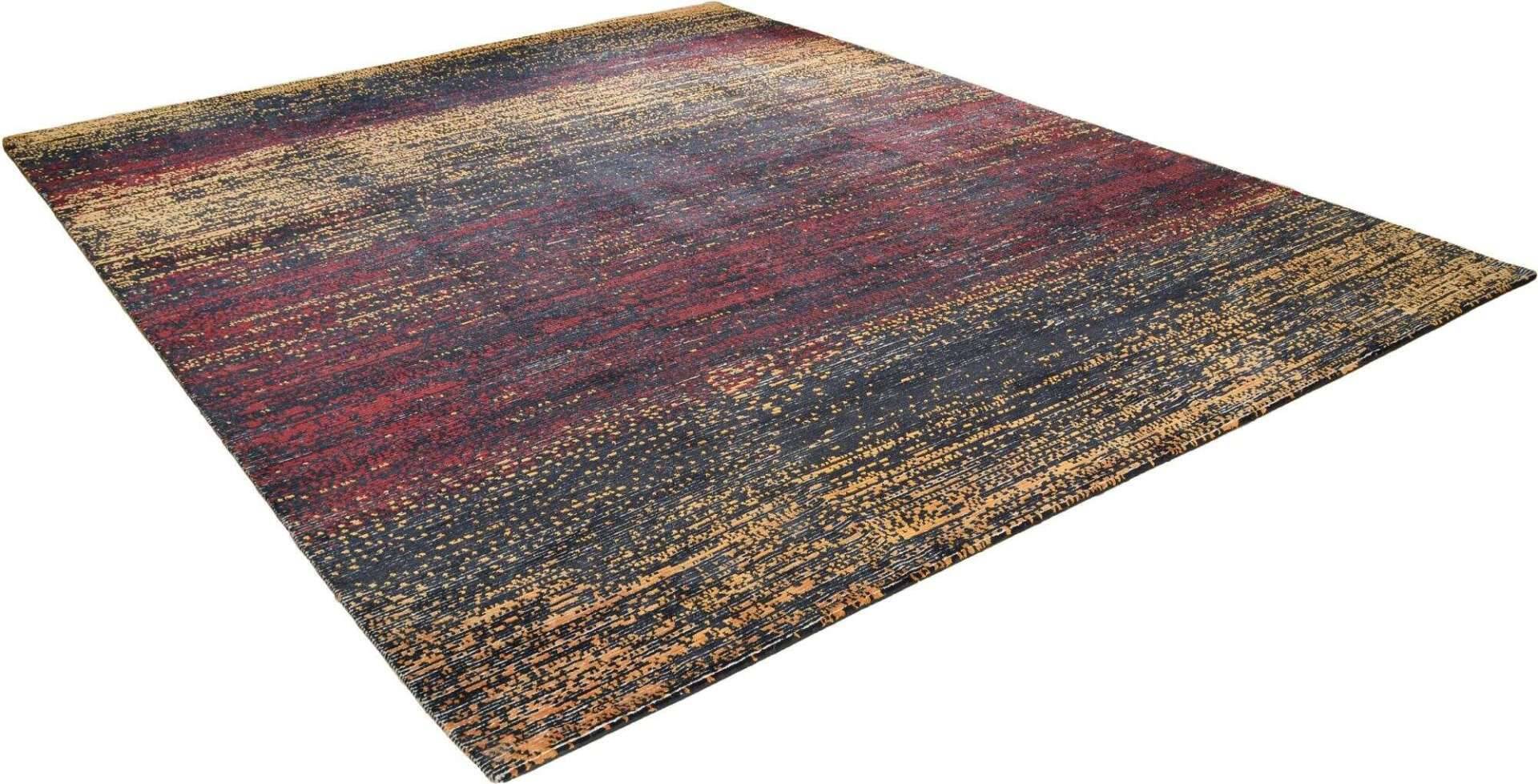 Nepal Teppich Rib Eye Silk 60 Design Seide Wolle 140x200 cm – Bild 3