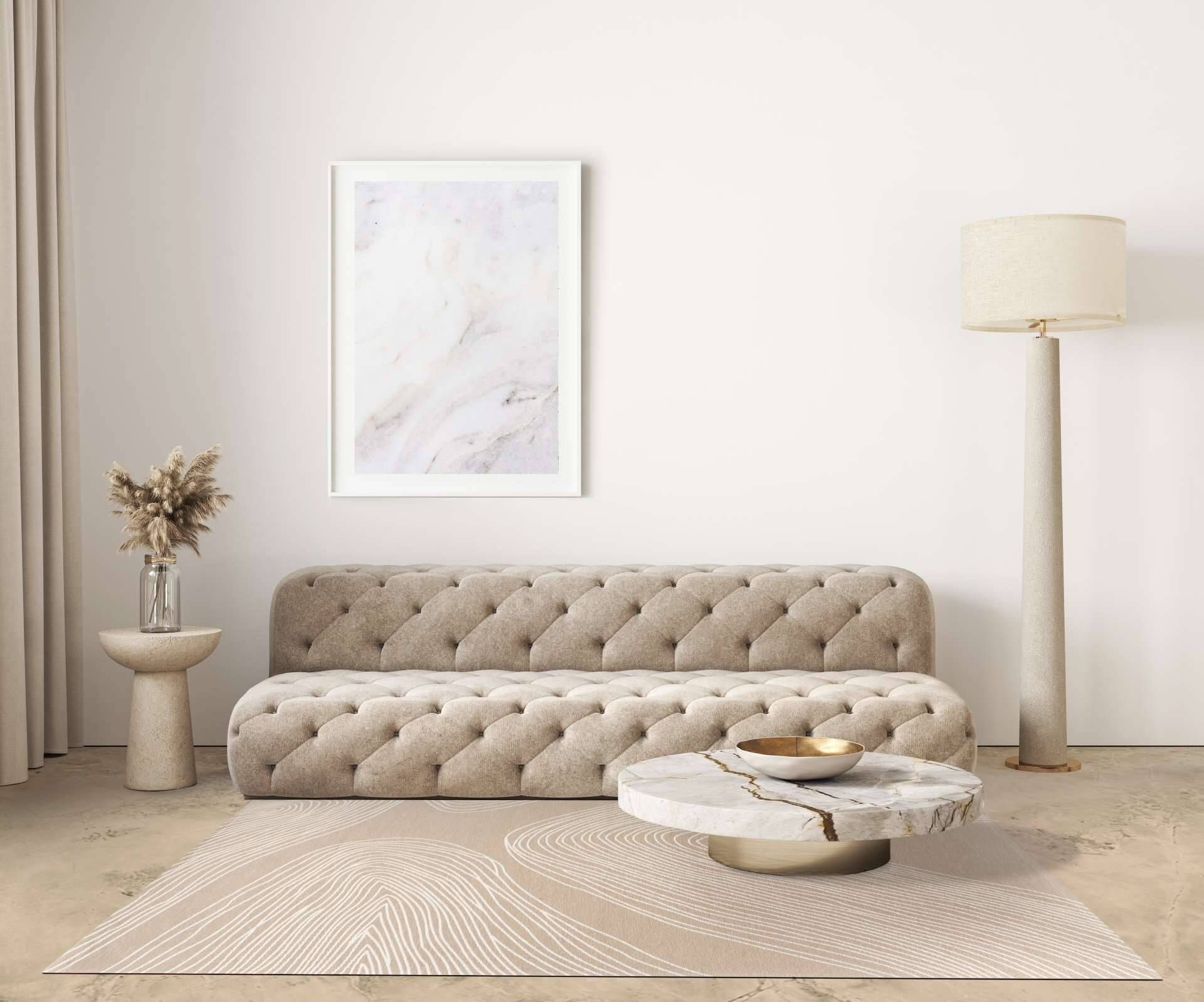 Moderner Teppich ETNA BEIGE - Waschbarer Teppich – Bild 14