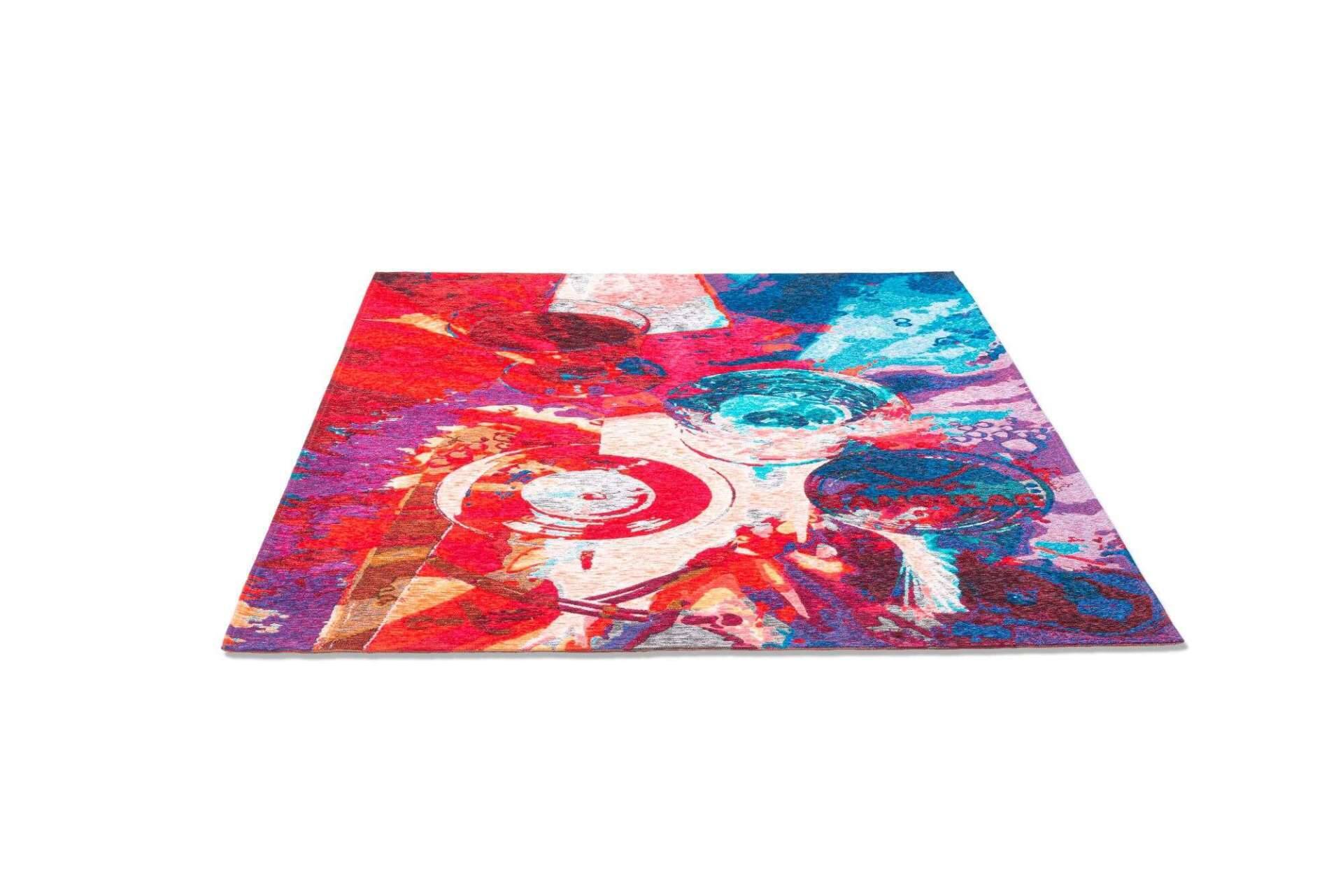 Sansibar Flachgewebe Design Teppich Keitum Rund – Bild 7