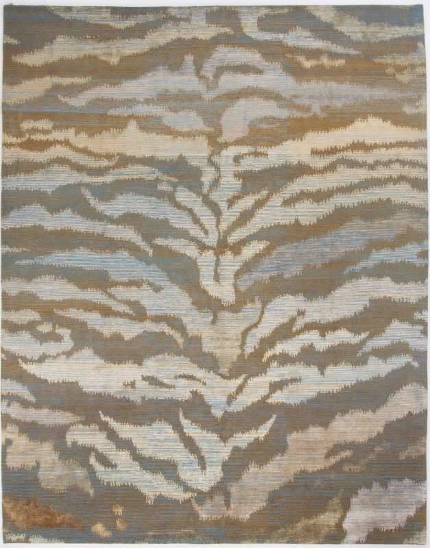 Nepal Teppich One of a Kind Wolle Seide Design 245x308cm