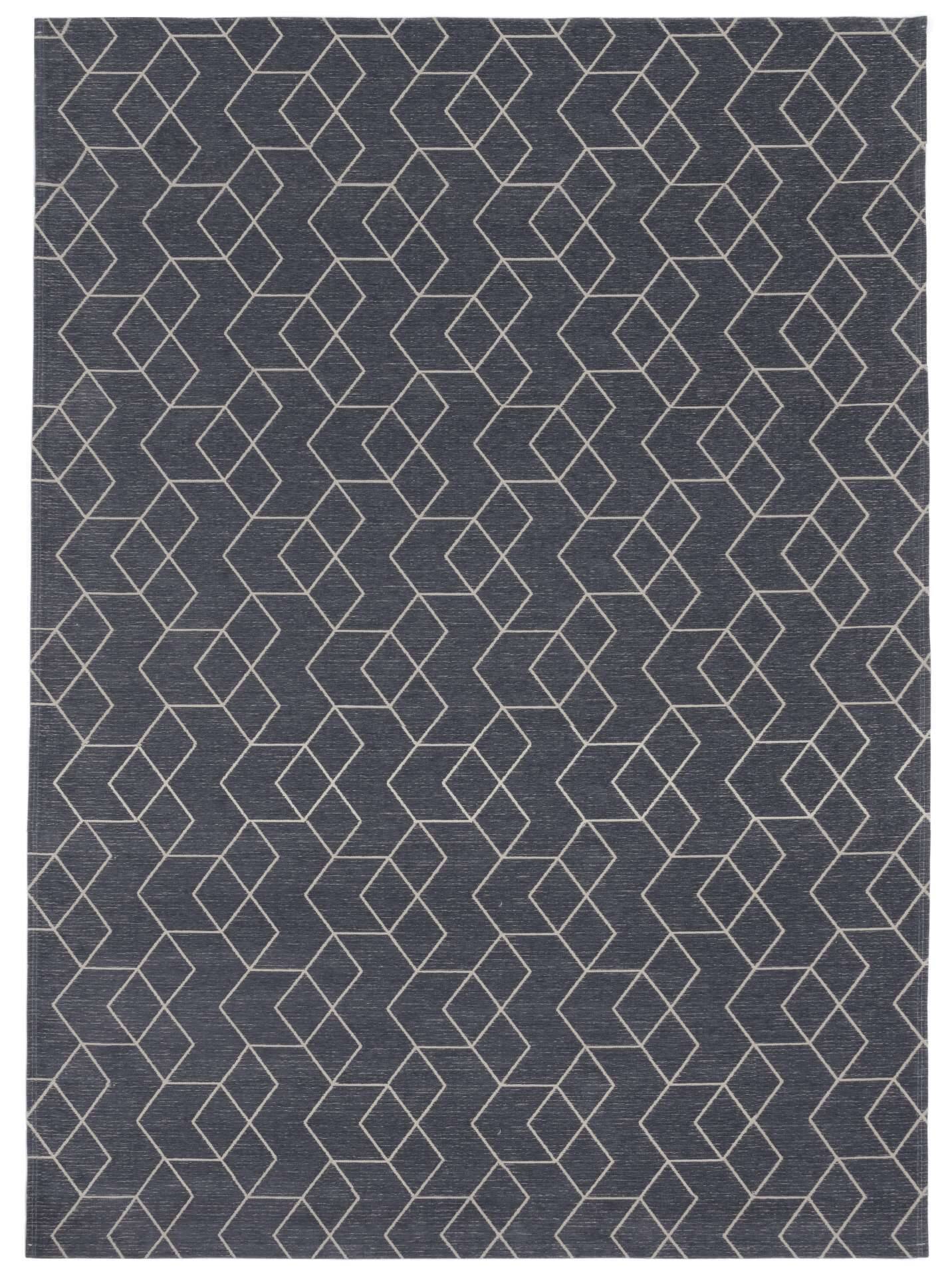 Moderner Teppich CUBE ANTHRACITE - Waschbarer Teppich – Bild 1
