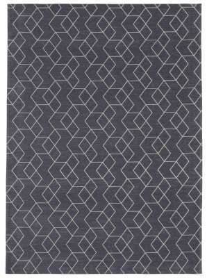 Moderner Teppich CUBE ANTHRACITE - Waschbarer Teppich