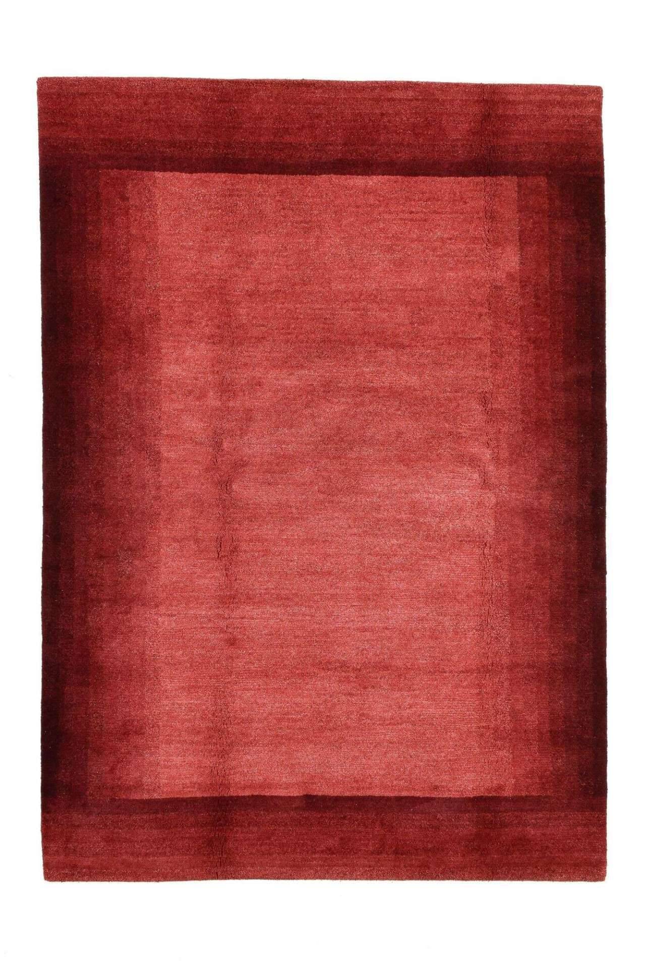 Nepal Teppich Design Talonga Handgeknüpft rot ca.172x244 cm – Bild 1
