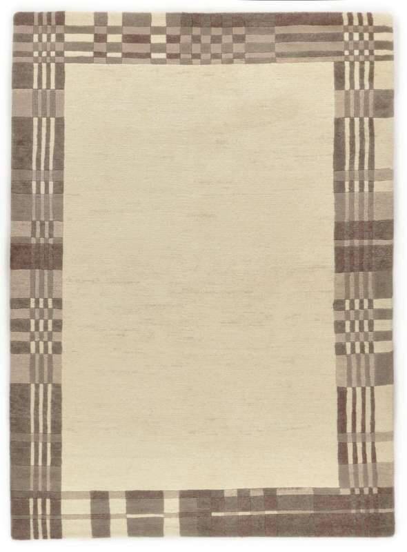 Handgeknüpfter Nepalteppich beige Talonga ca: 163x232 cm
