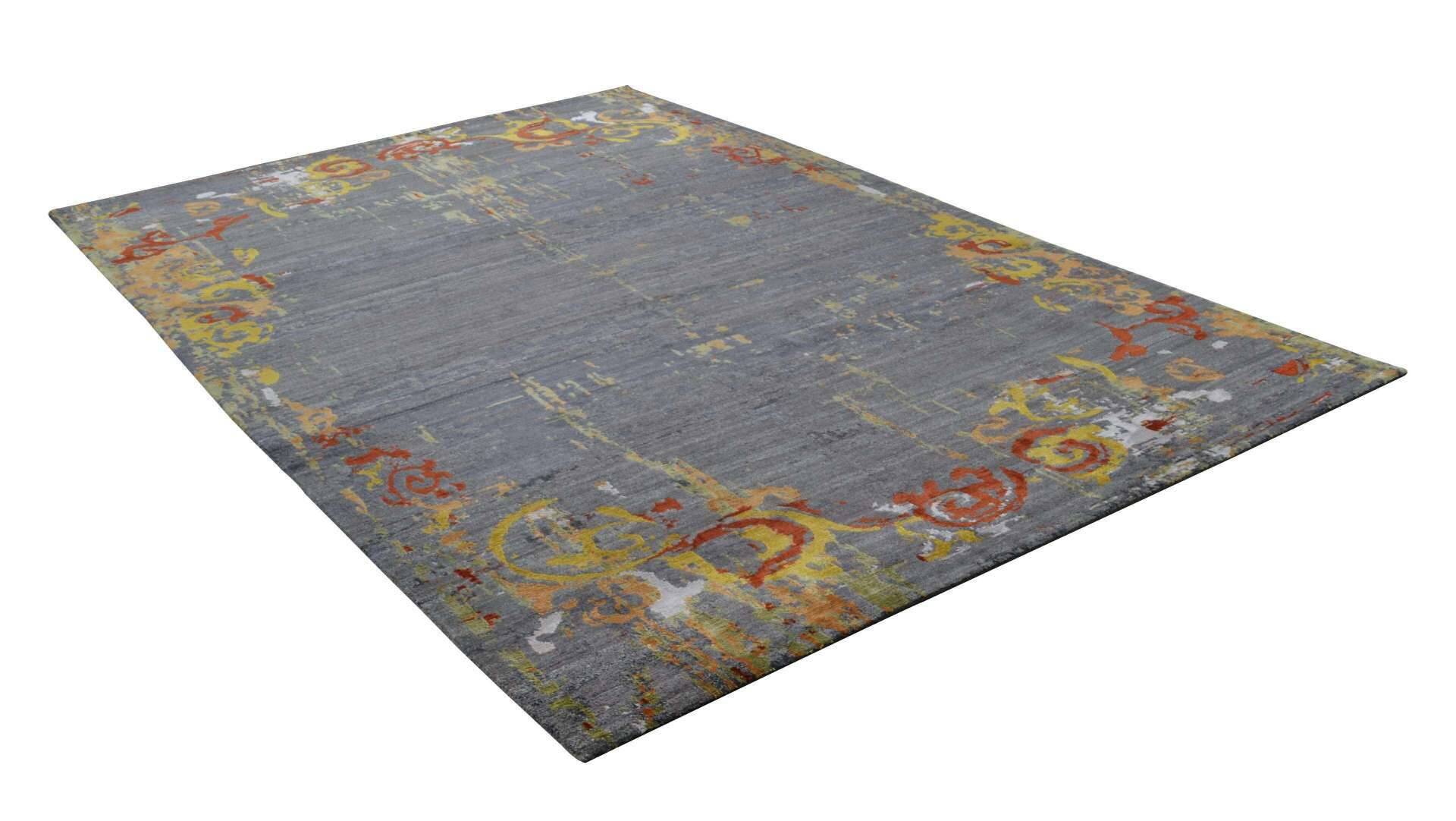 Jabu-Silk 50 Handgeknüpft in Nepal 200 x 300 cm Design C2918 – Bild 3