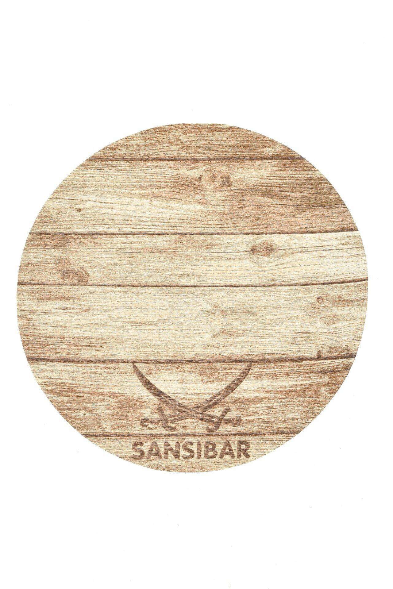 Sansibar Flachgewebe Design Teppich Keitum Rund – Bild 1