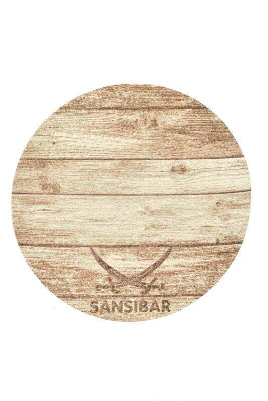 Sansibar Flachgewebe Design Teppich Keitum Rund