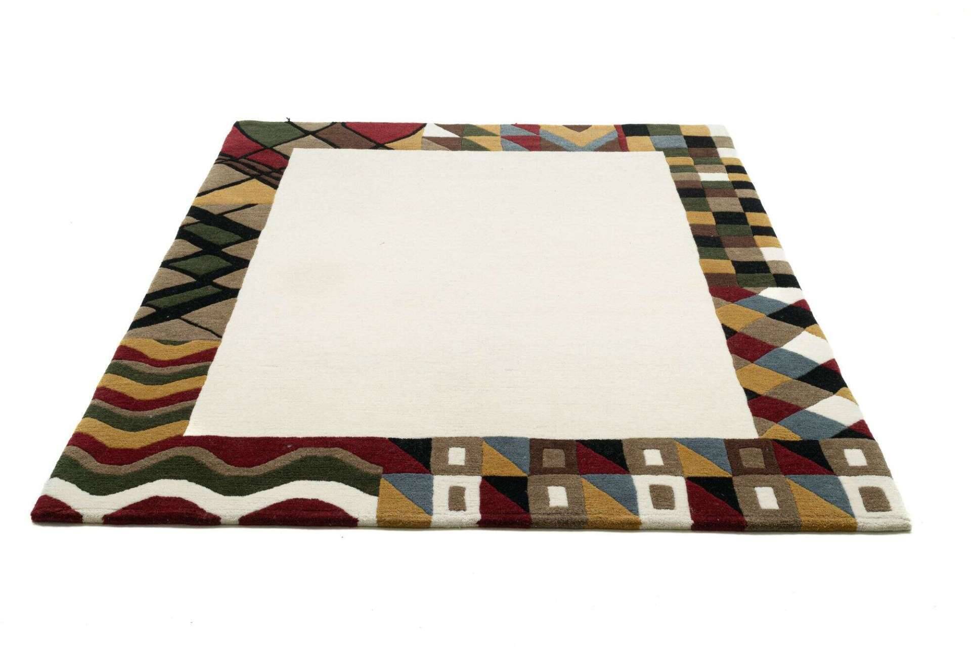 Nepal Teppich Baktapur Elegance Design Handgeknüpft 160x230 cm beige – Bild 4