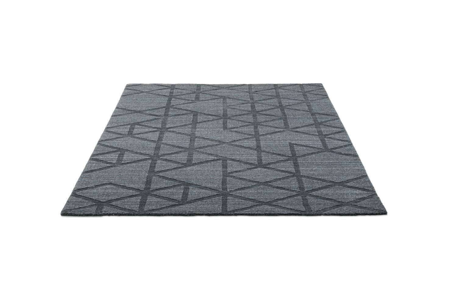 Vico Design Teppich Viskose Schurwolle grey 160x230cm – Bild 5