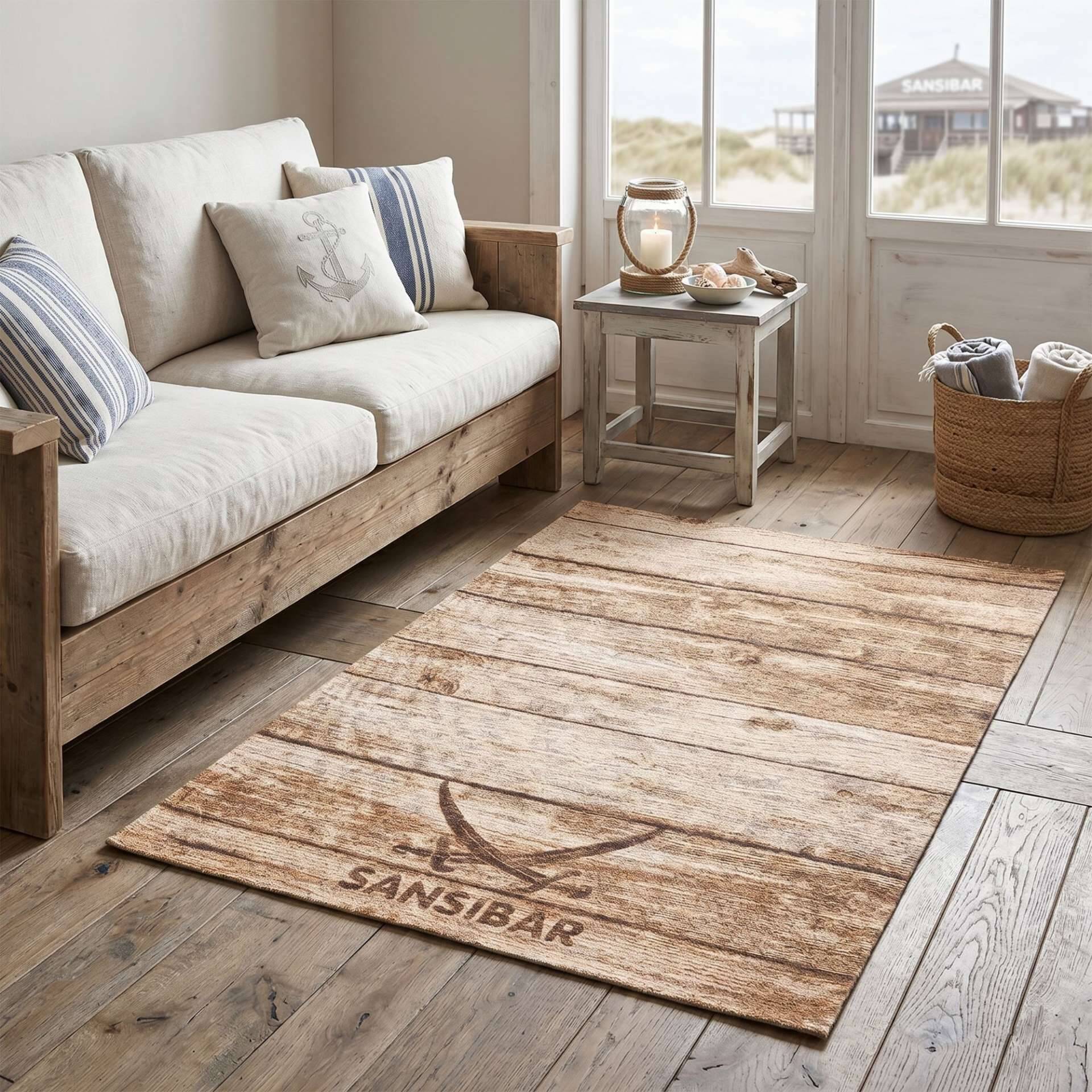 Sansibar Flachgewebe Design Teppich Keitum – Bild 2