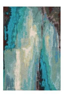 Vintage Teppich LAGUNA AQUA 160x230 cm - Waschbarer Teppich
