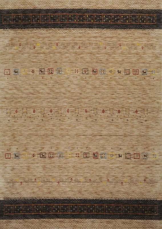 Teppich Lori Dream Gold Handgearbeitet Wolle