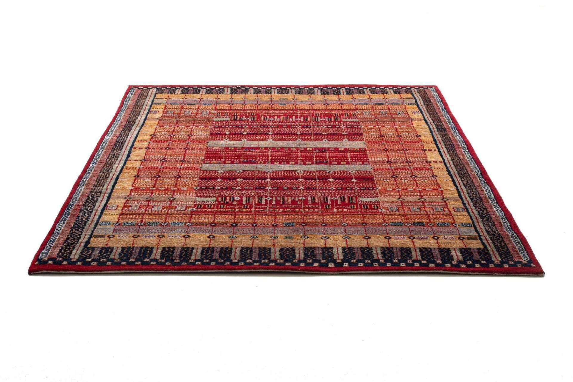 Fars Super Silky 174x241cm rot Design Teppich Handgeknüpft – Bild 4