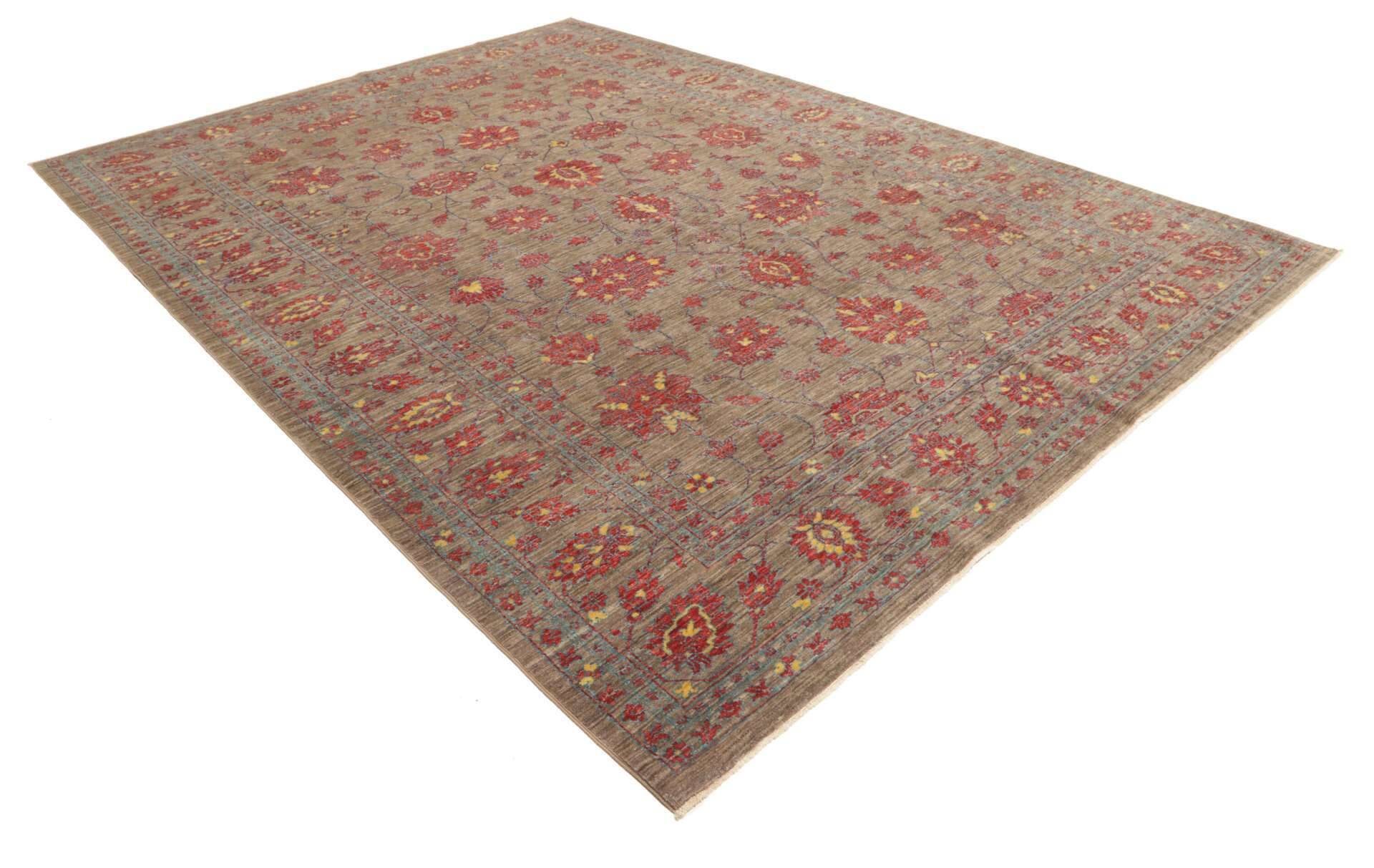 Ziegler Teppich 250x346 cm Orientteppich braun Handgeknüpft Wolle – Bild 5