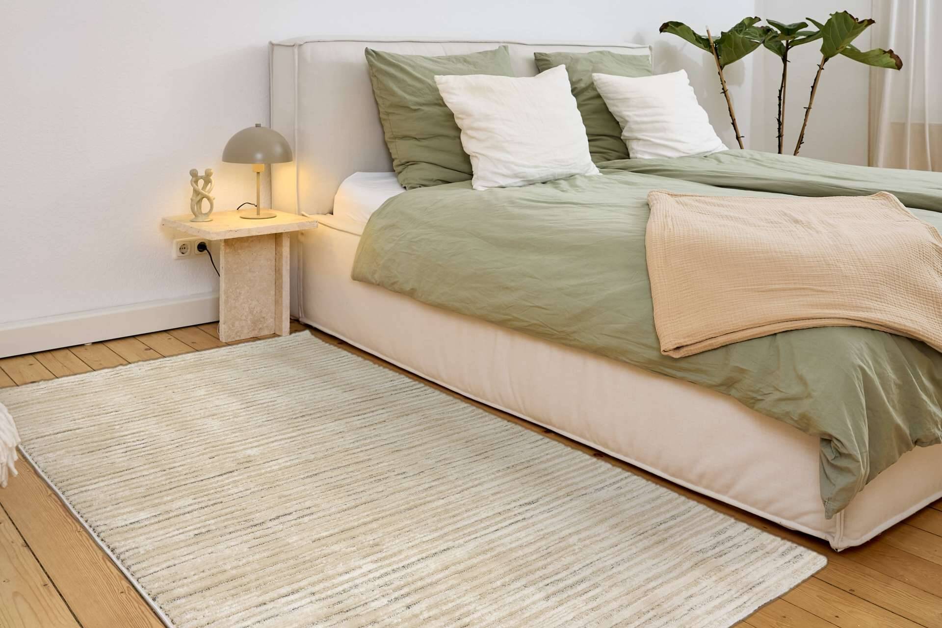 Wohnteppich Lou D.253 C. 003 Streifen creme-grau – Bild 15