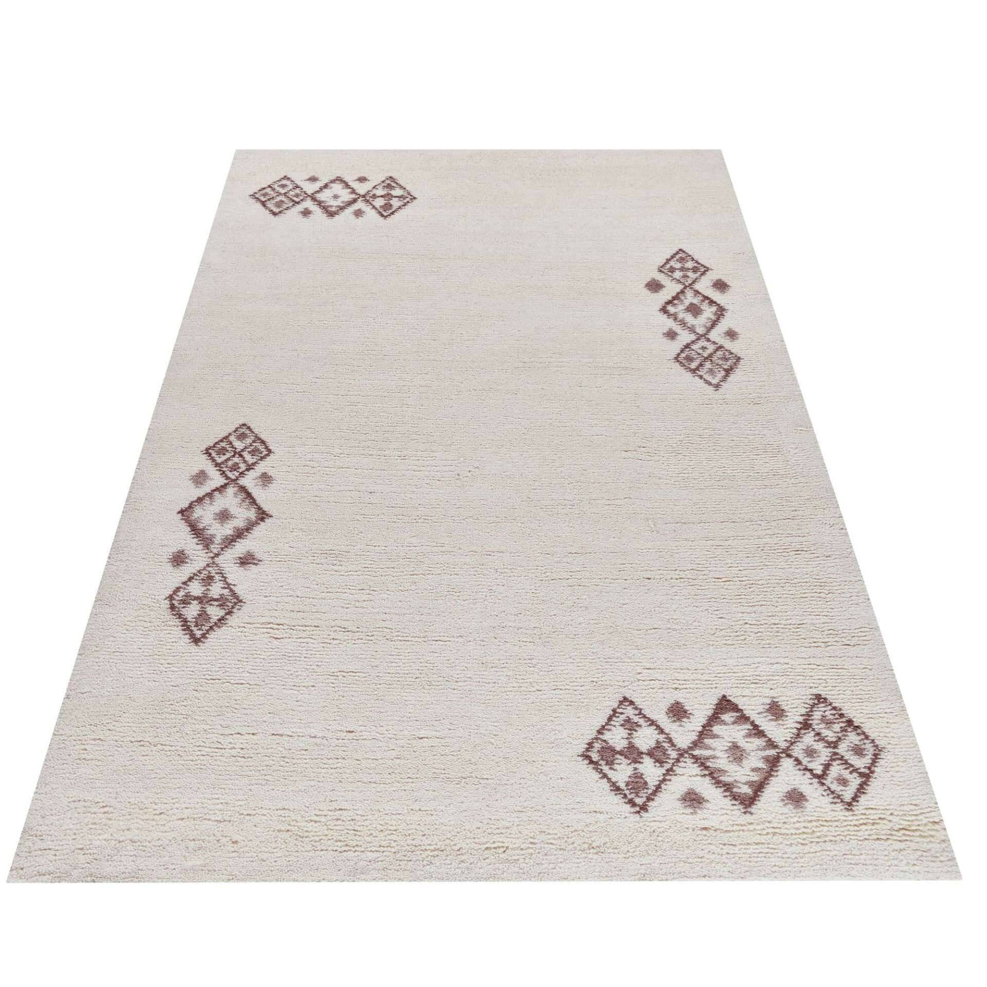 Taza Royal 609-997 Berber Teppich blanc 16/16 double – Bild 5