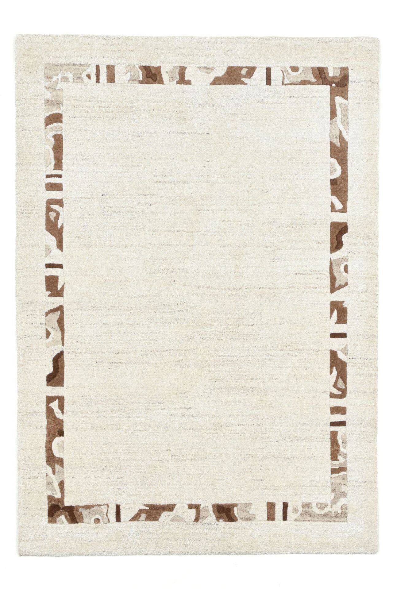 Naturteppich Cologne Silk Handgeknüpft beige 160x230cm – Bild 1