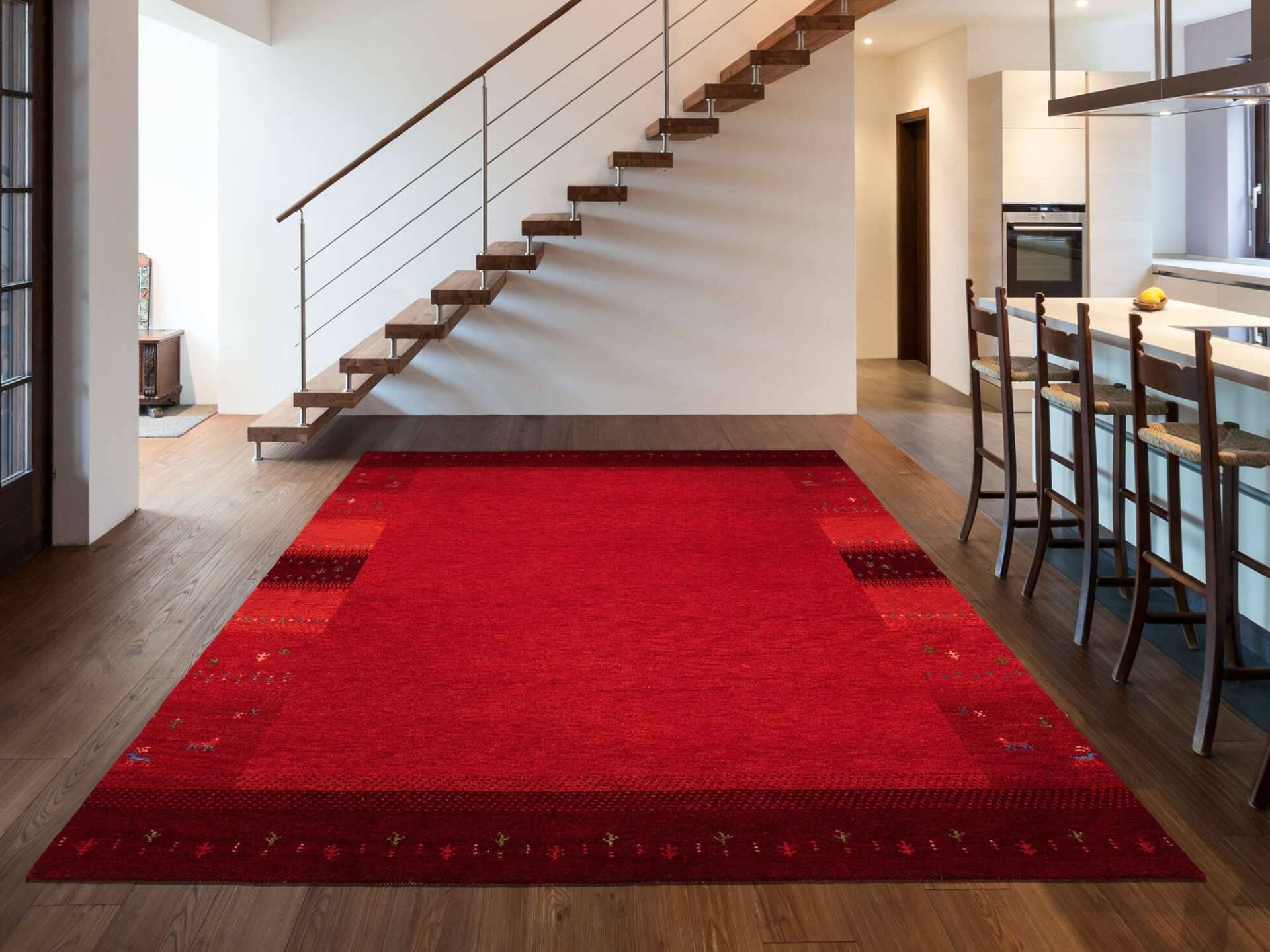 Teppich Intense Mala Gabbeh Design Handgeknüpft Schurwolle – Bild 7