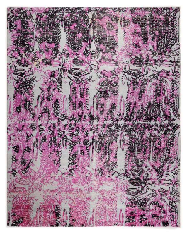 Rib Eye Silk 60 Handgeknüpft in Nepal ca 250x300 cm Design C1004