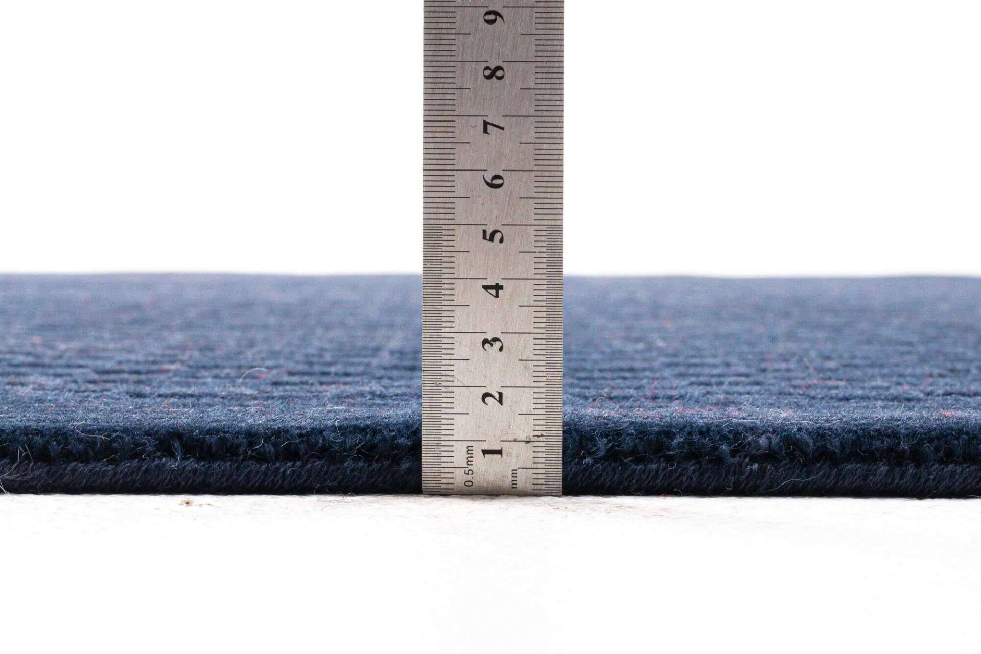 Design Teppich Taimur 160x230cm Handgearbeitet Schurwolle blau – Bild 6