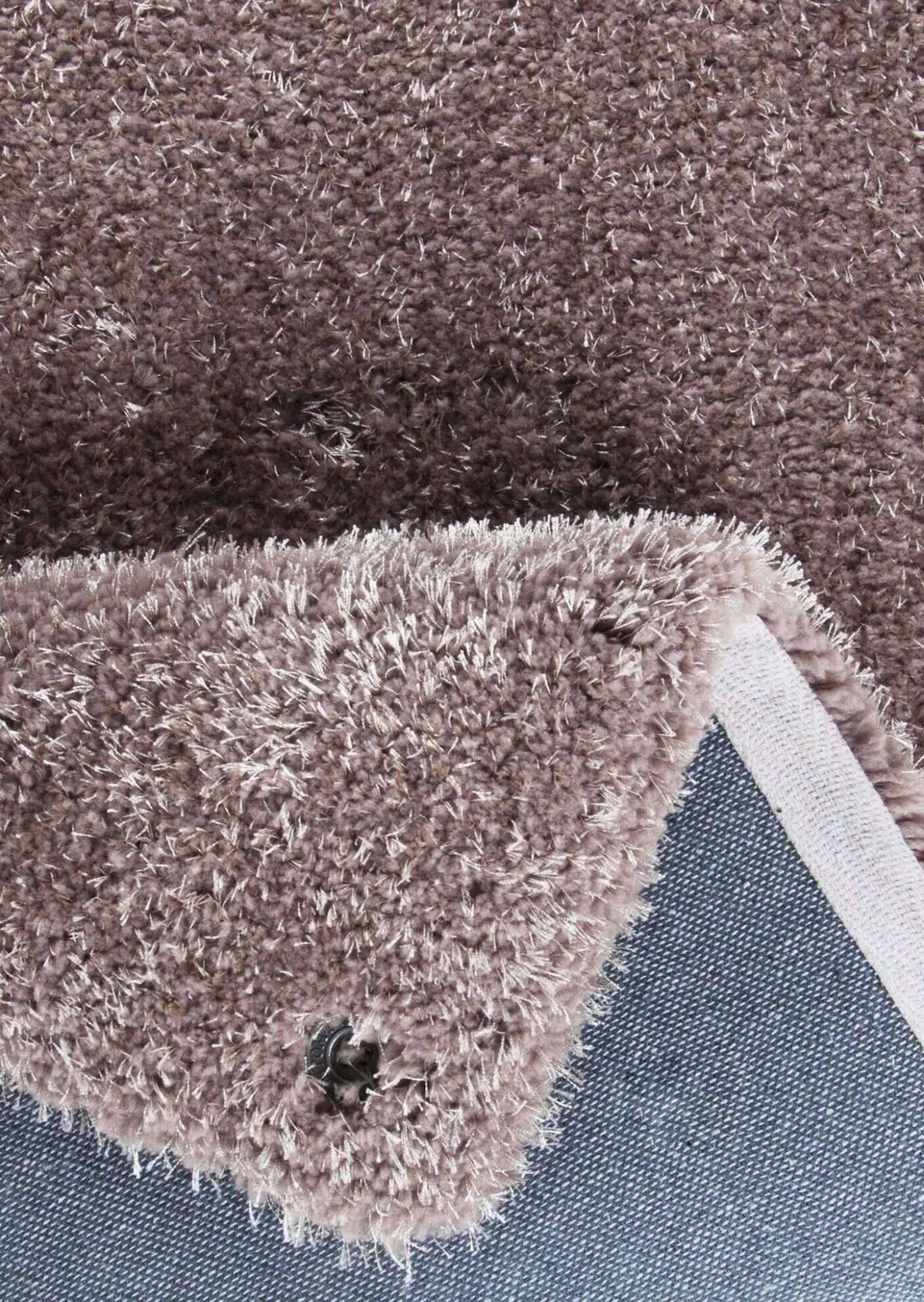 Soft uni braun Kuschelteppich Teppich Uni – Bild 5