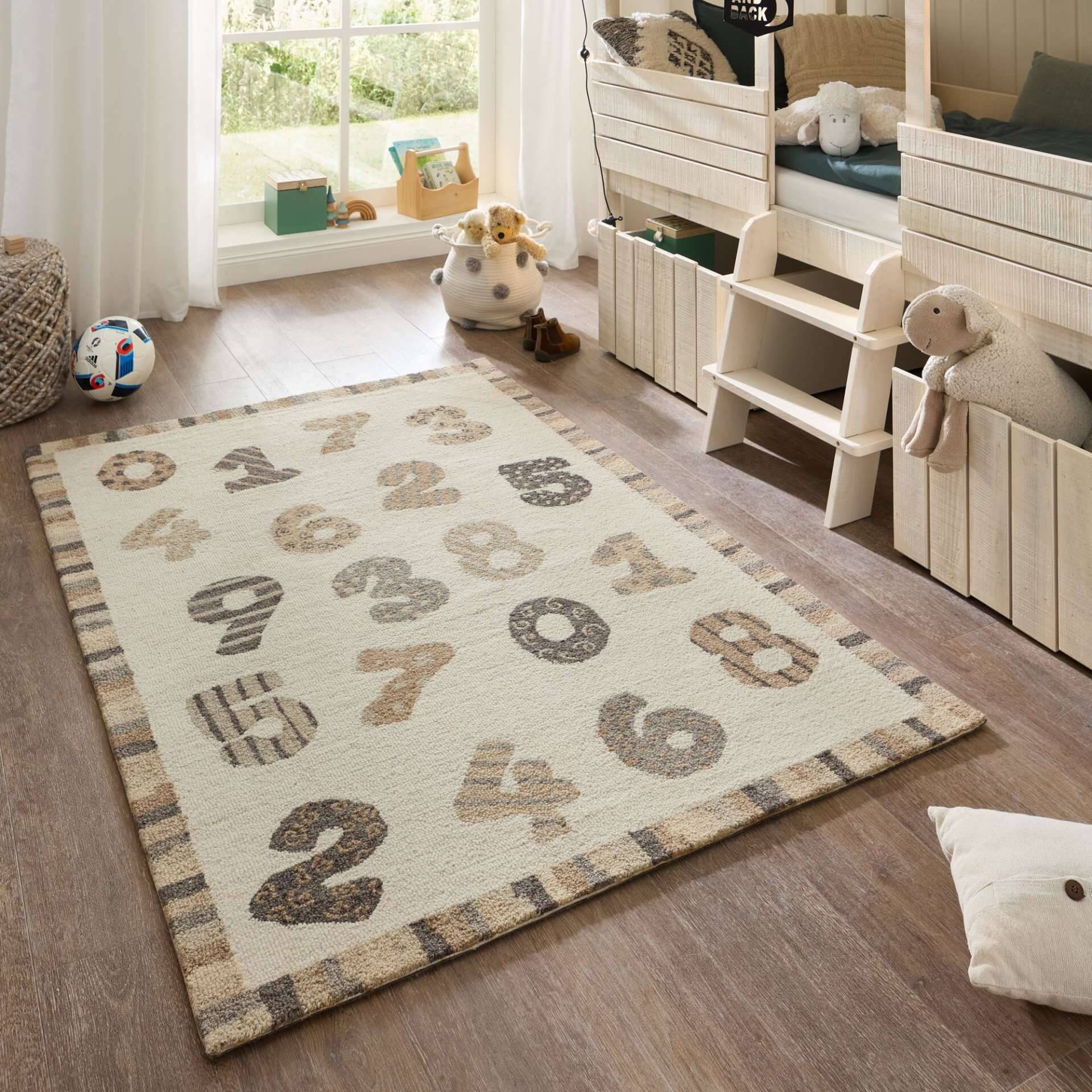 Kinderteppich Natur Pur "Numbers" Kids Naturfaser – Bild 1
