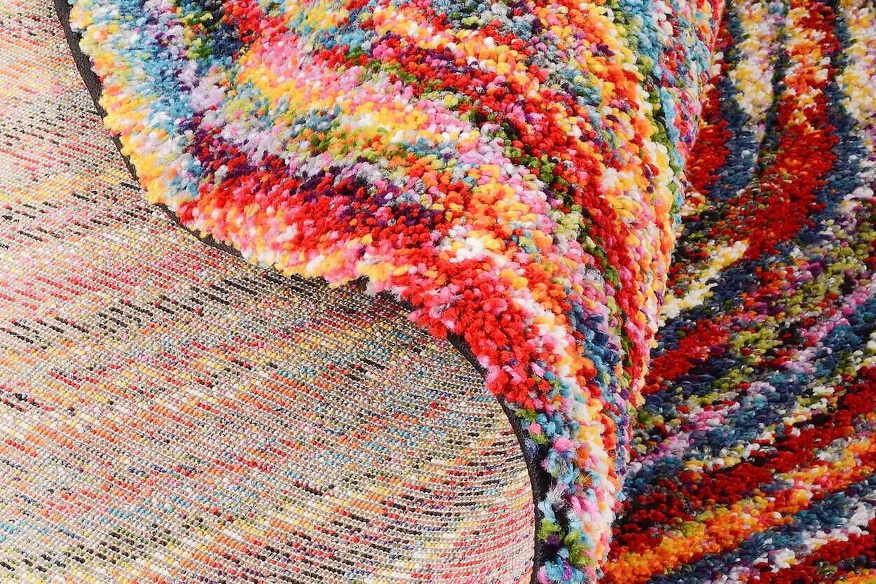 Teppich Sixteen Round Rund Hochflor Teppich – Bild 2