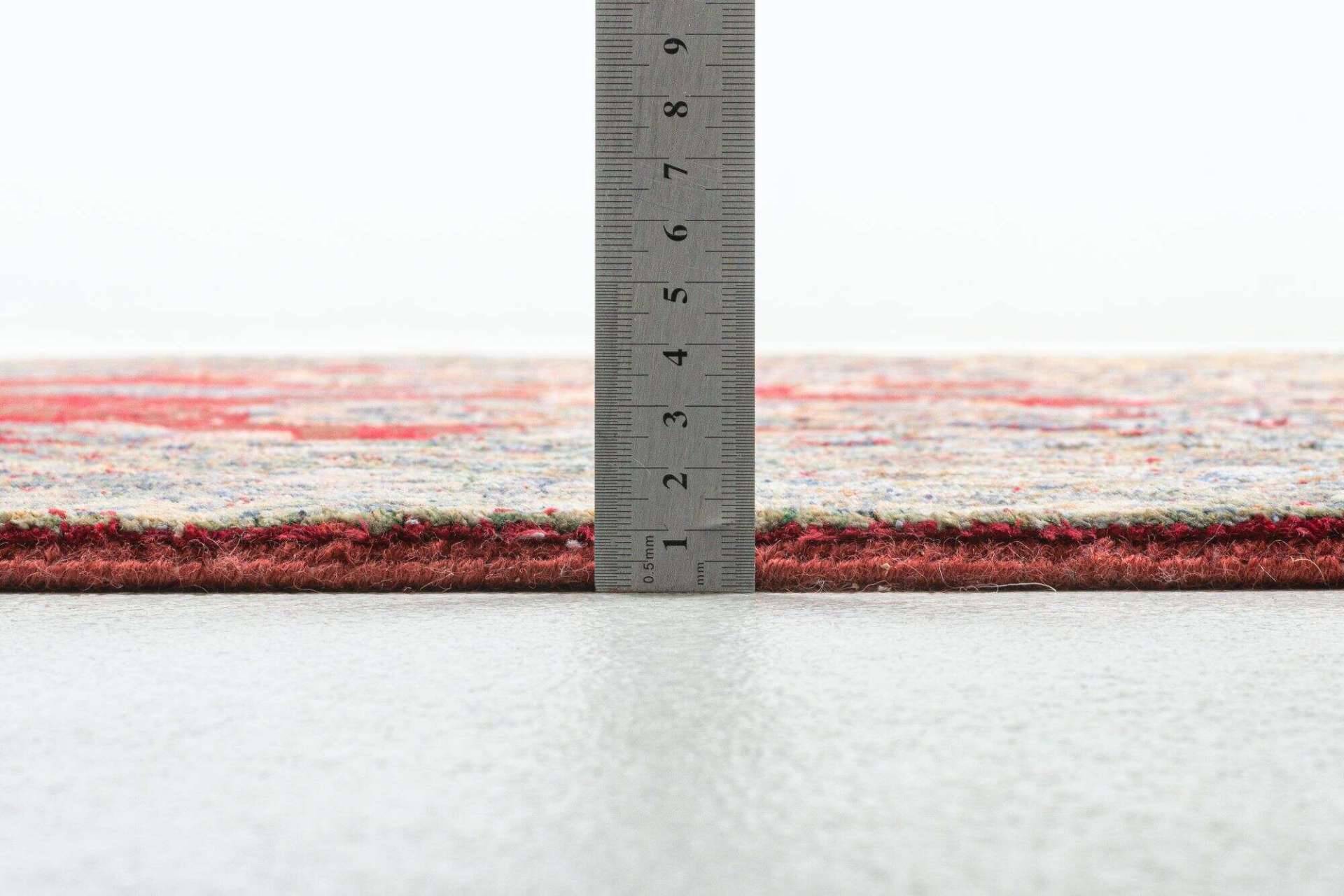  Teppich Sadra rot Handgeknüpft im Wunschmaß  – Bild 6