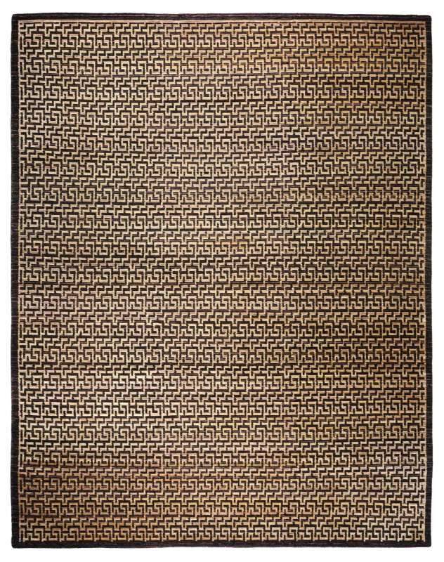 Nepal Teppich One of a Kind Wolle Seide Design 243x308cm