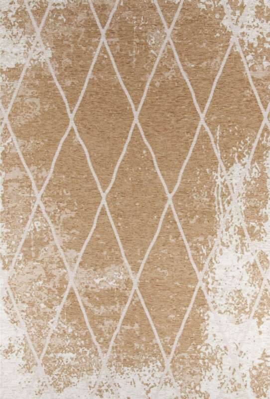 Teppich Fine Lines gold Flachgewebe Flurteppich