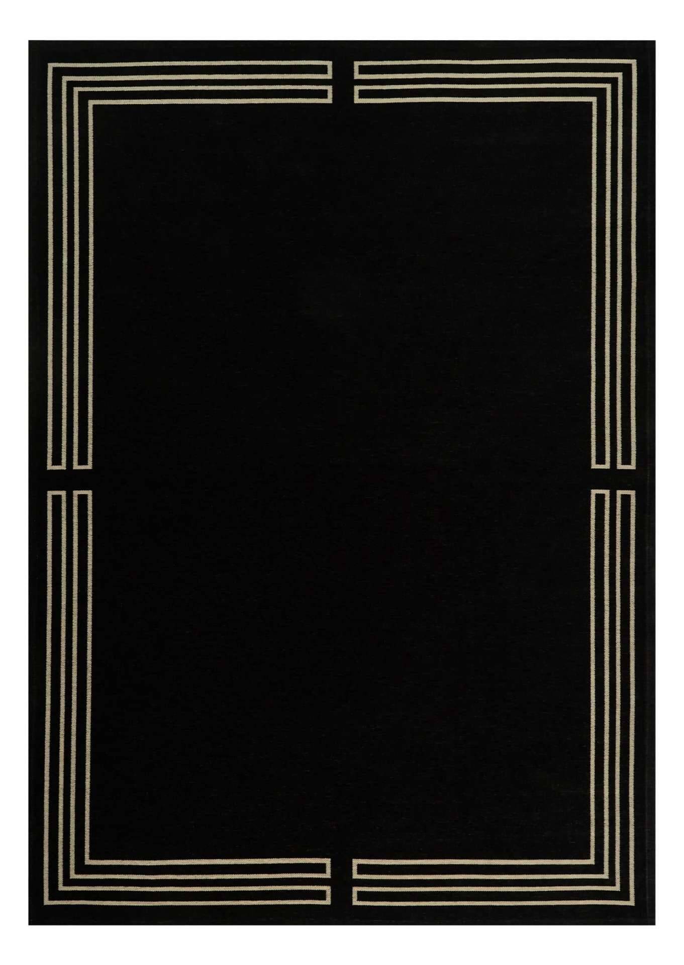 Moderner Teppich ROYAL BLACK - Waschbarer Teppich – Bild 1